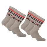 FILA Unisex Socken 6 Paar - Street, Sport, Lifestyle, Socks Set, Stripes, 35-46