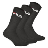 FILA Unisex socks 3 pairs - tennis socks, crew socks, terry, sport, logo 35-46