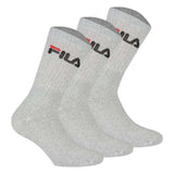 FILA Unisex socks 3 pairs - tennis socks, crew socks, terry, sport, logo 35-46