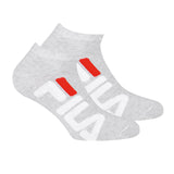 FILA Unisex, 2 Paar Socken - Invisible Sneakers, Logo, einfarbig