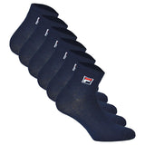 FILA Quarter Socken Unisex, 6 Paar - Kurzsocken, Sport, Logo-Bund, uni, 35-46