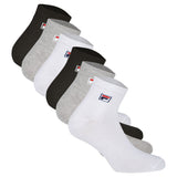 FILA Quarter Socken Unisex, 6 Paar - Kurzsocken, Sport, Logo-Bund, uni, 35-46