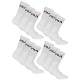 FILA Unisex Socken 12 Paar - Tennissocken, Crew Socks, Frottee, Sport (4x3-Pack)