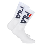 FILA Unisex Socken 2 Paar - Tennissocken, Crew Socks, Frottee, Sport, Logo