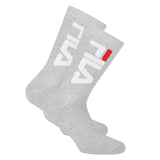 FILA Unisex Socken 2 Paar - Tennissocken, Crew Socks, Frottee, Sport, Logo