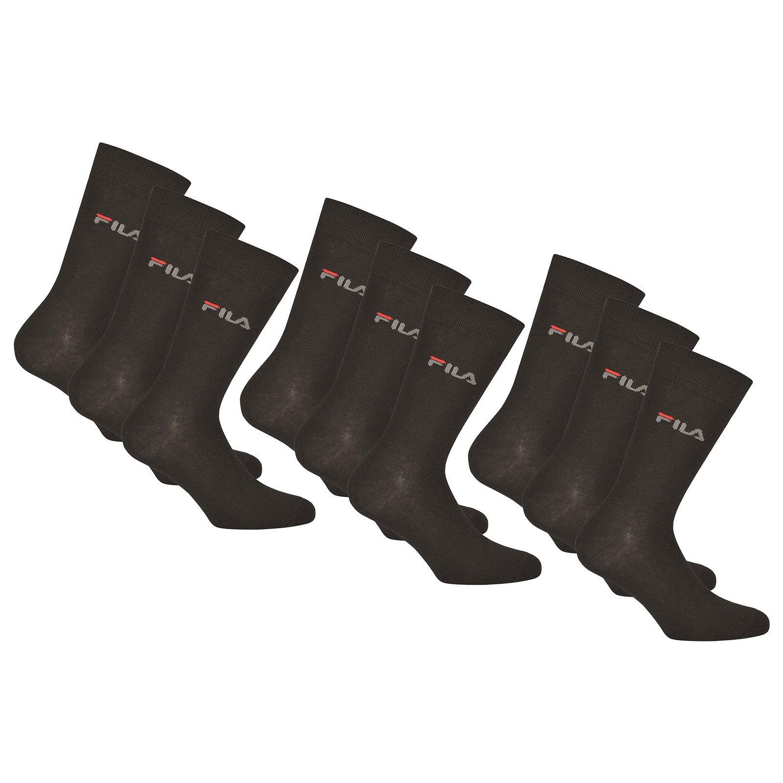 FILA Unisex socks, 9 pairs - Stockings, Street, Sport, Socks Set, Logo (3x 3 Pack)
