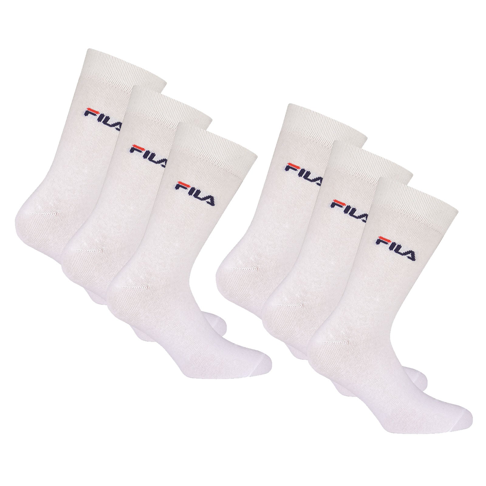 FILA Unisex socks, 6 pairs - Stockings, Street, Sport, Socks Set, Logo (2x 3 Pack)