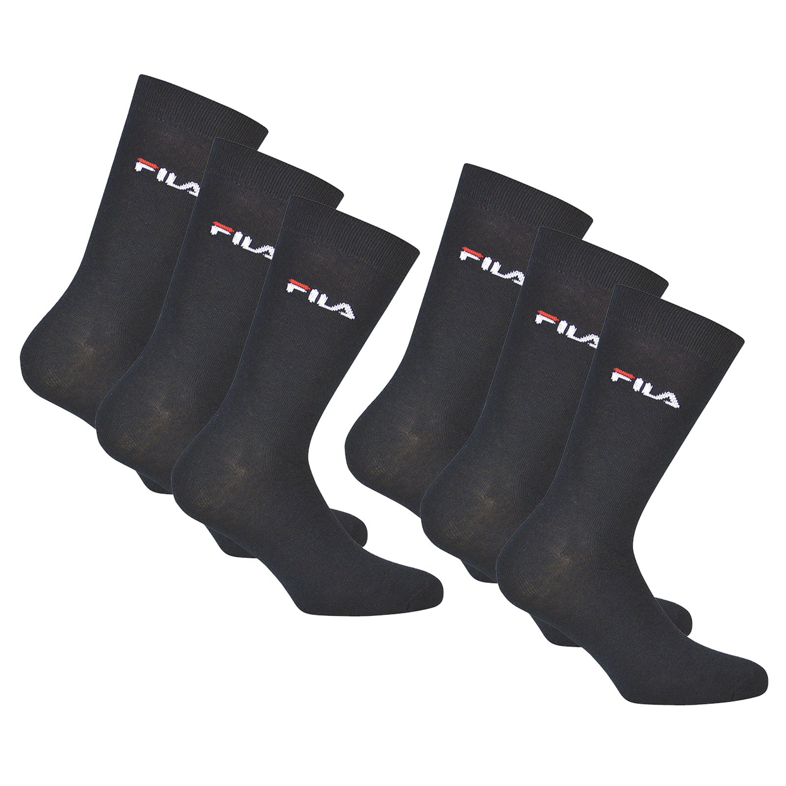 FILA Unisex socks, 6 pairs - Stockings, Street, Sport, Socks Set, Logo (2x 3 Pack)