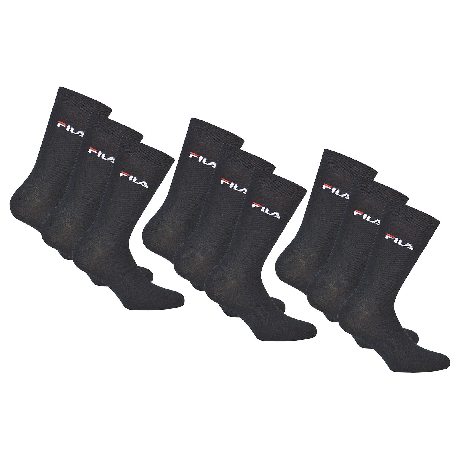 FILA Unisex socks, 9 pairs - Stockings, Street, Sport, Socks Set, Logo (3x 3 Pack)