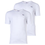 FILA Herren T-Shirt, 2er Pack - BROD Tee, Rundhals, Kurzarm, Logo