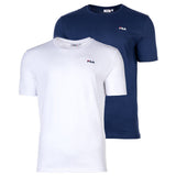 FILA Herren T-Shirt, 2er Pack - BROD Tee, Rundhals, Kurzarm, Logo