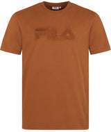 FILA Herren T-Shirt BUEK - Rundhals, Kurzarm, Baumwolle, Jersey, Logo Stickerei