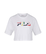 FILA Damen T-Shirt BOITUVA - Cropped Tee, Crewneck, Rundhals, Kurzarm, Logo
