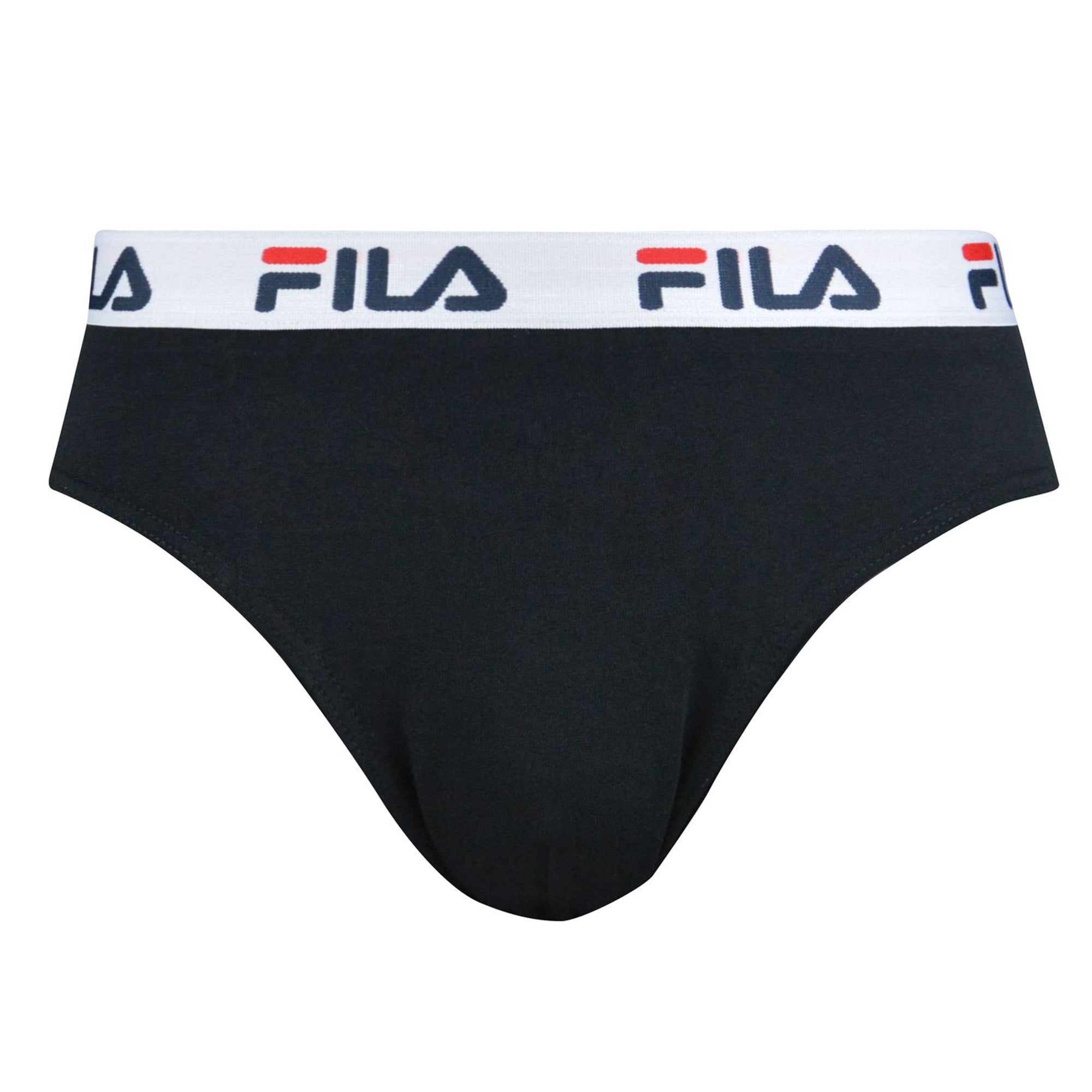FILA Herren Slip - Briefs, Logobund, Urban, Cotton Stretch, einfarbig, S-2XL