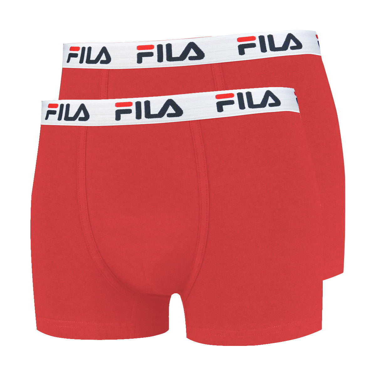 FILA Men's Boxer Shorts, Pack of 2 - Cotton, plain