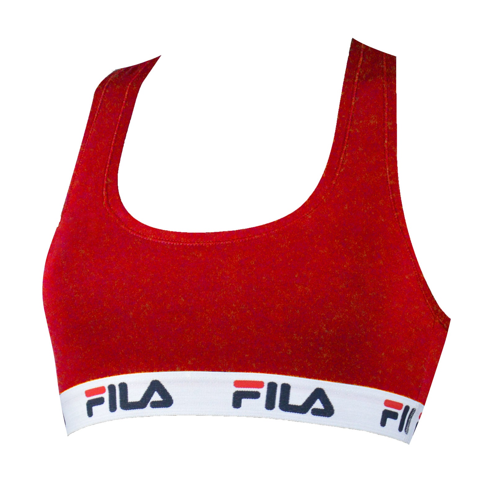 FILA Damen Bustier -  ungepolsterter Bra, ohne Bügel, Baumwolle, einfarbig