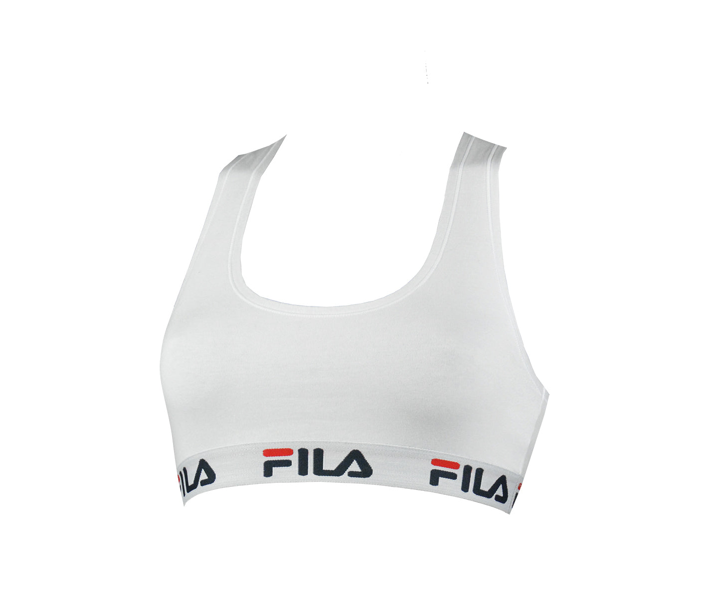 FILA Damen Bustier -  ungepolsterter Bra, ohne Bügel, Baumwolle, einfarbig