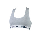 FILA Damen Bustier -  ungepolsterter Bra, ohne Bügel, Baumwolle, einfarbig