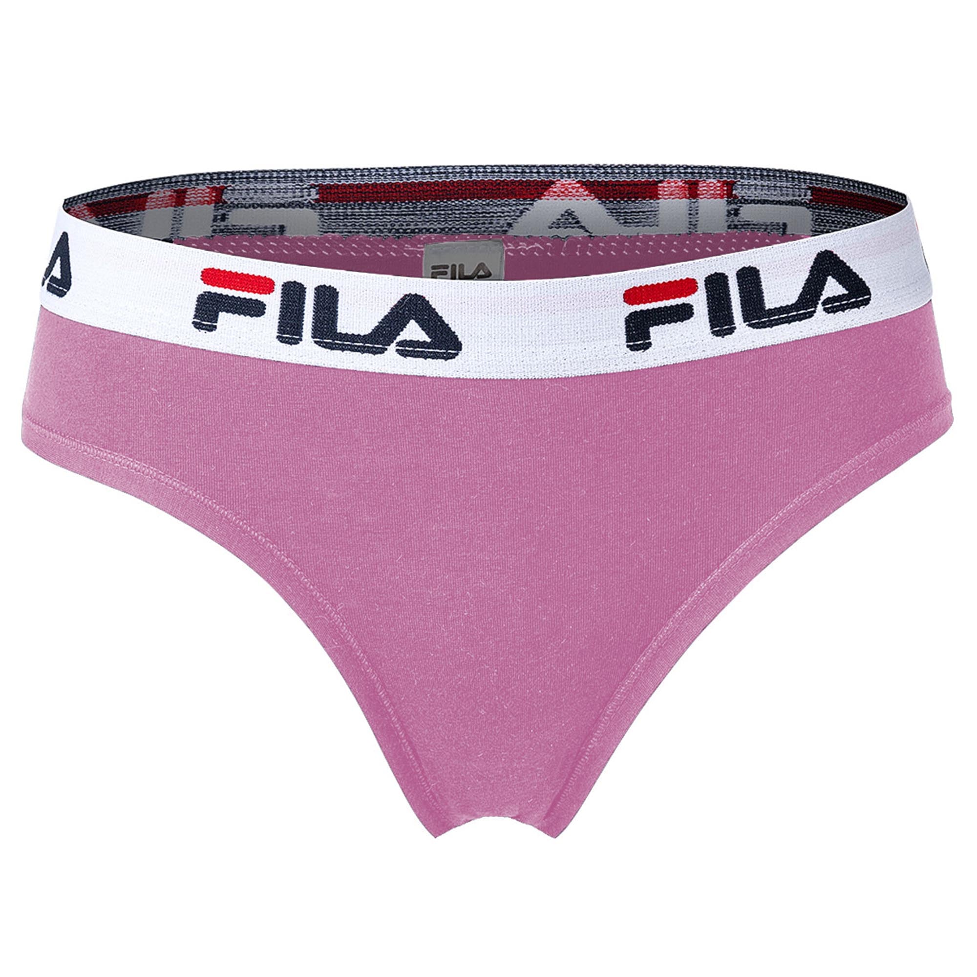 FILA Damen Slip - Regular Waist, Brief mit breitem Logo-Bund, Baumwolle, einfarbig