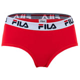 FILA Damen Hipster Slip - Pants, Logo-Bund, Cotton Stretch, einfarbig, XS-XL
