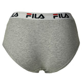 FILA Damen Hipster Slips, Vorteilspack - Pants, Logo-Bund, Cotton Stretch, einfarbig, XS-XL