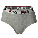 FILA Damen Hipster Slip - Pants, Logo-Bund, Cotton Stretch, einfarbig, XS-XL