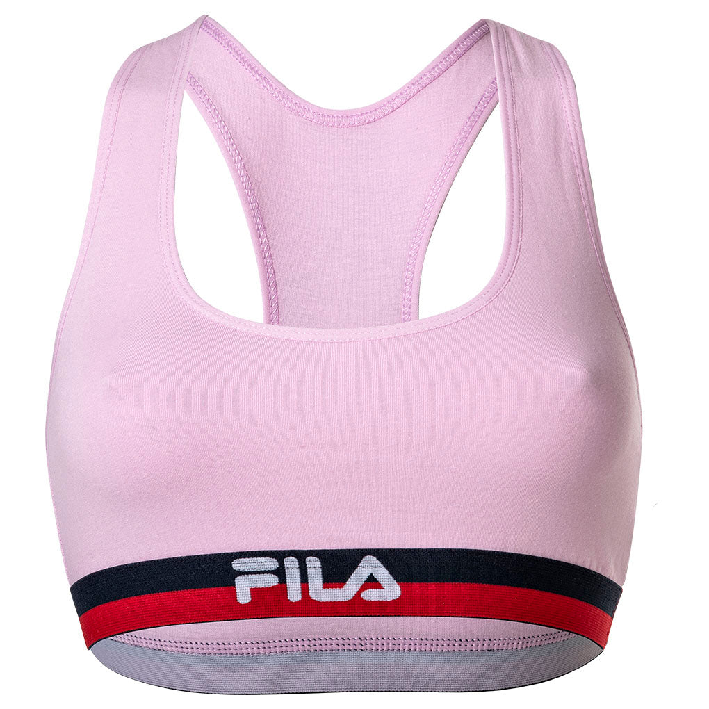 FILA Damen Bustier - Bra, Sport-BH, Racerback, Cotton Stretch, einfarbig, XS-XL
