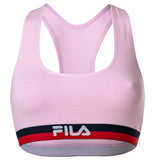 FILA Damen Bustier - Bra, Sport-BH, Racerback, Cotton Stretch, einfarbig, XS-XL