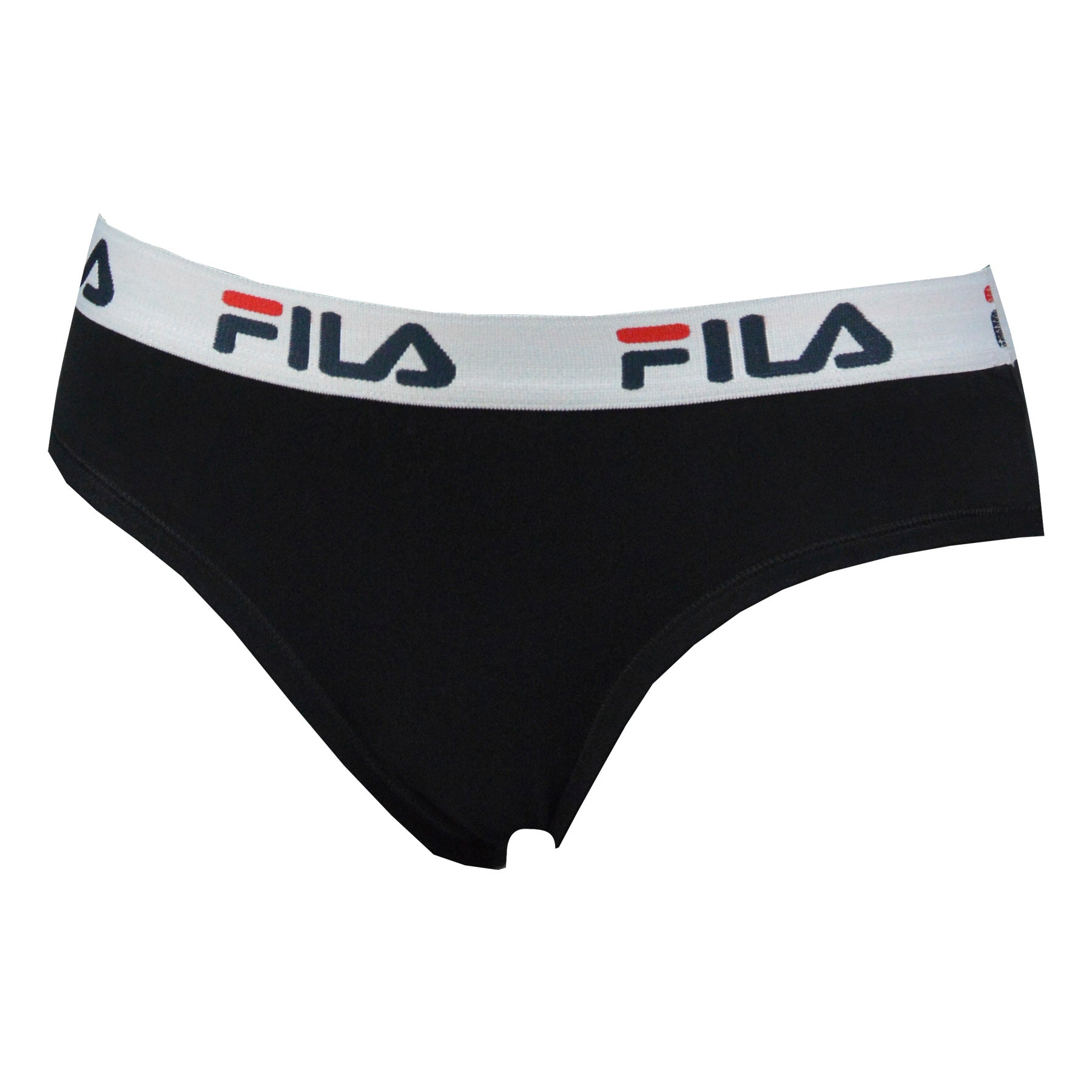 FILA Damen Strings, Vorteilspack - Regular Waist, breiter Logo-Bund, Baumwolle, einfarbig