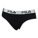 FILA Damen Strings, Vorteilspack - Regular Waist, breiter Logo-Bund, Baumwolle, einfarbig