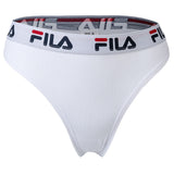 FILA Damen String - Regular Waist, breiter Logo-Bund, Baumwolle, einfarbig