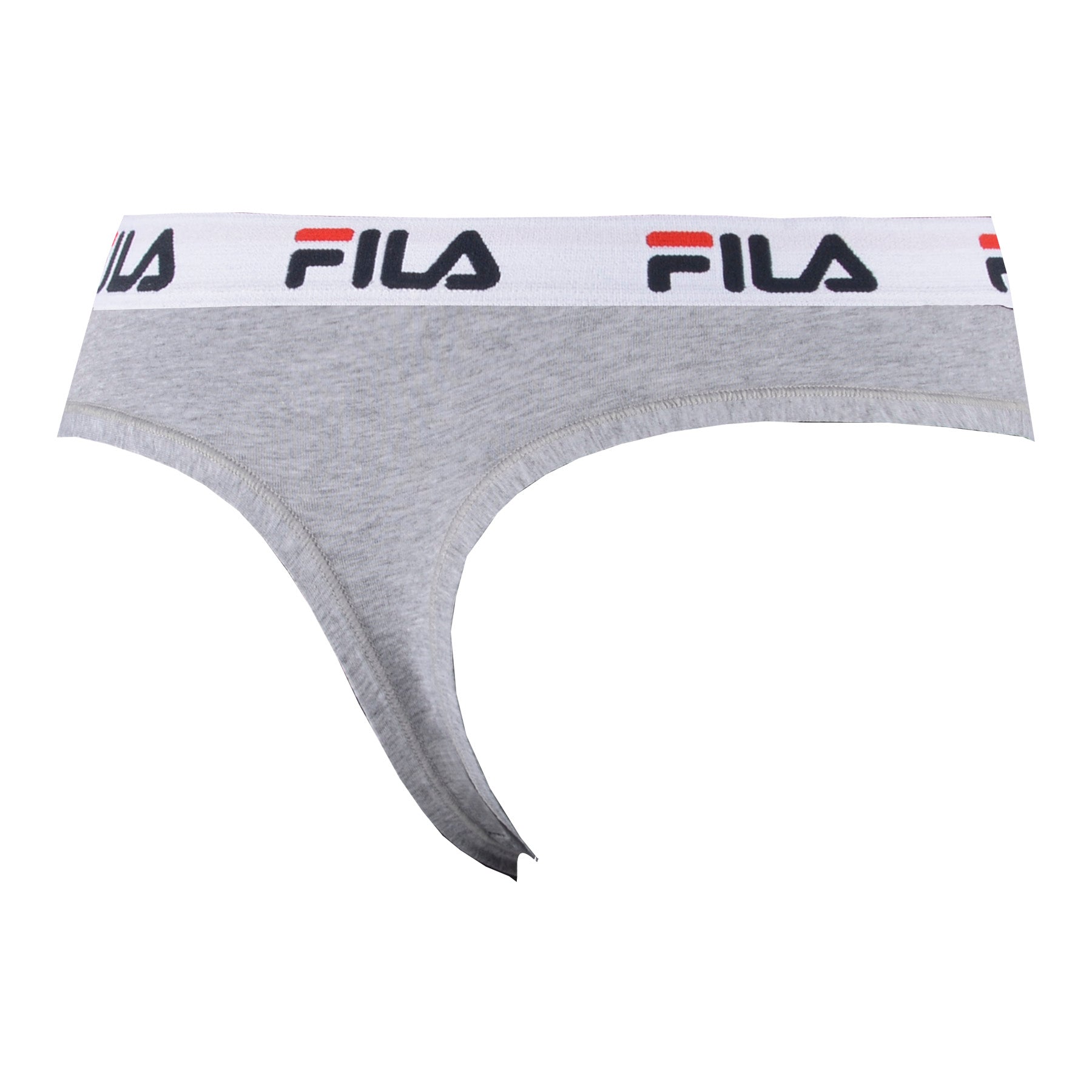 FILA Damen Strings, Vorteilspack - Regular Waist, breiter Logo-Bund, Baumwolle, einfarbig