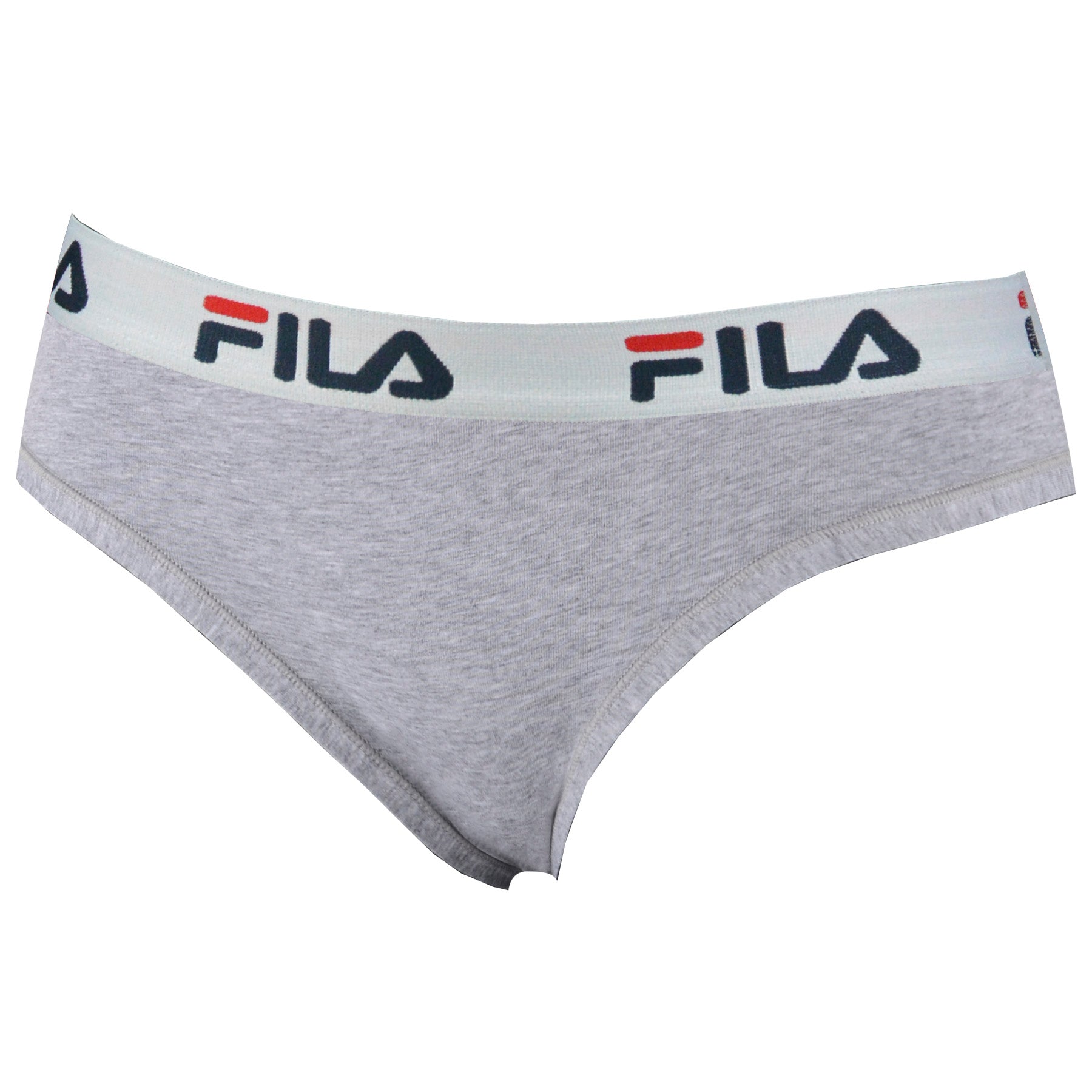FILA Damen Strings, Vorteilspack - Regular Waist, breiter Logo-Bund, Baumwolle, einfarbig