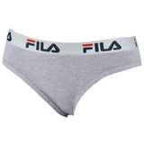 FILA Damen Strings, Vorteilspack - Regular Waist, breiter Logo-Bund, Baumwolle, einfarbig