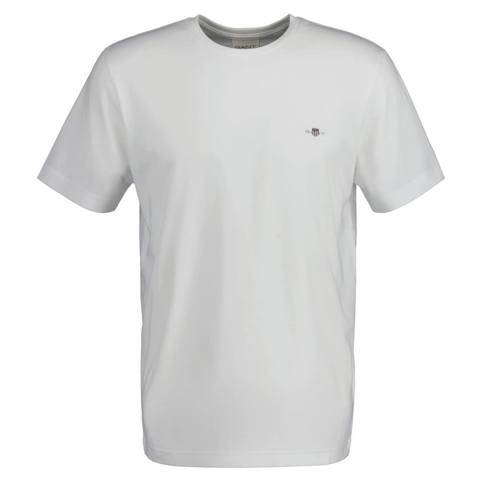 GANT Herren T-Shirt - REGULAR SHIELD, Rundhals, kurzarm, Baumwolle, Stickerei