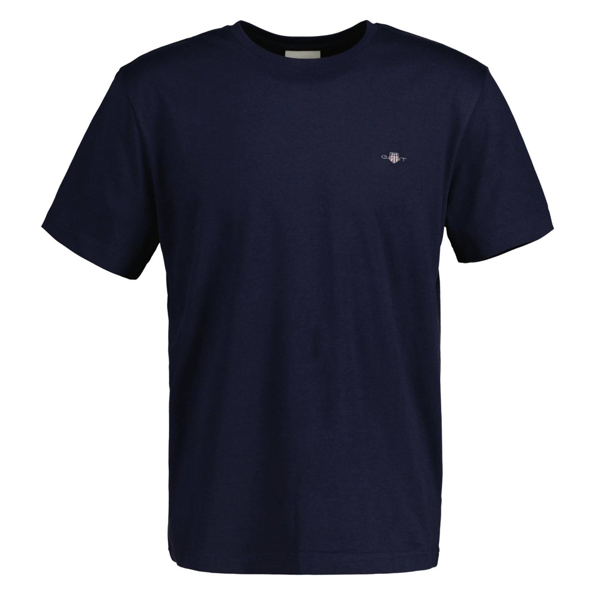 GANT Herren T-Shirt - REGULAR SHIELD, Rundhals, kurzarm, Baumwolle, Stickerei