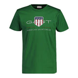 GANT Herren T-Shirt - REGULAR ARCHIVE SHIELD, Rundhals, kurzarm, Baumwolle, Print
