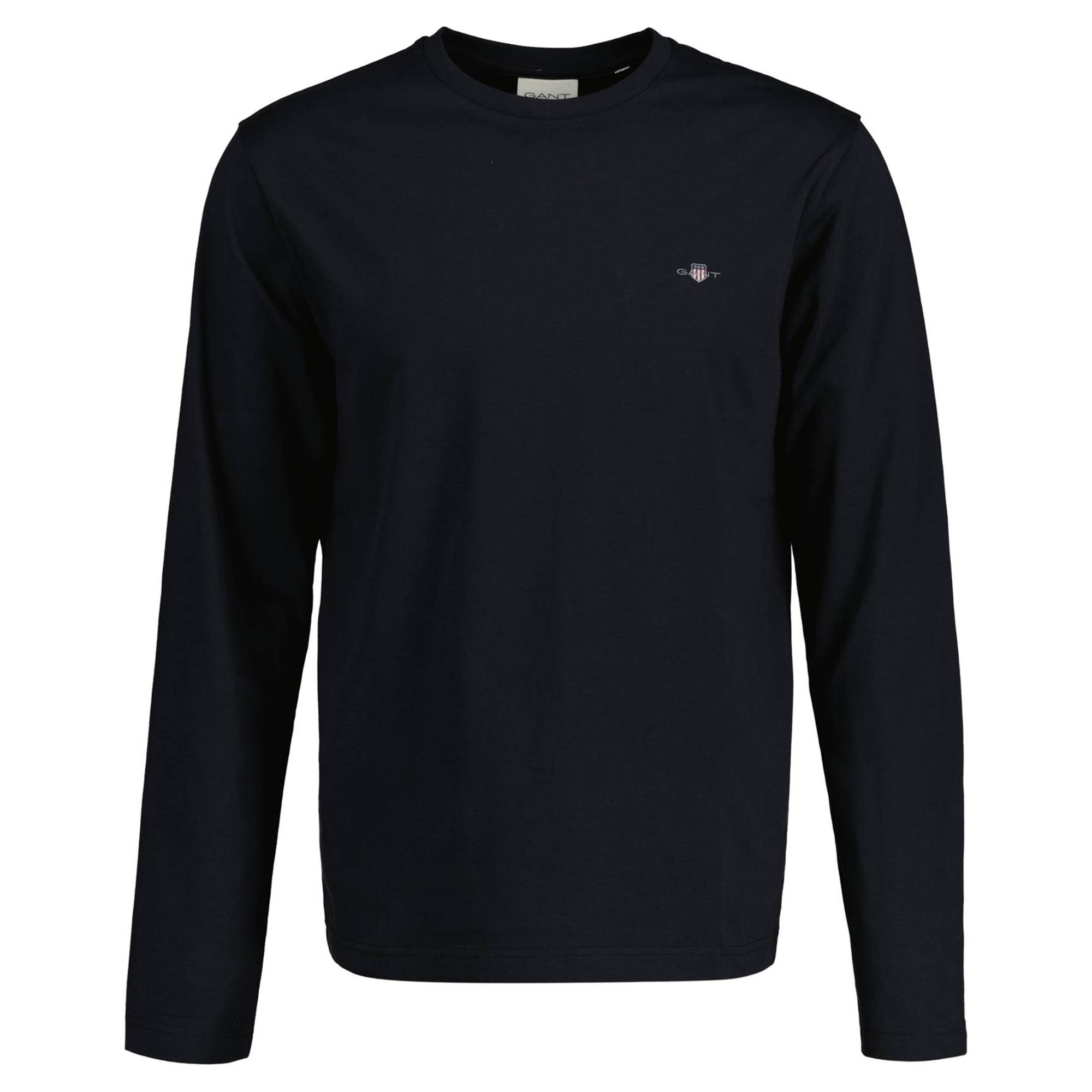 GANT Herren Longsleeve - REGULAR SHIELD LS, Shirt, Rundhals, Langarm, Baumwolle