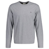 GANT Herren Longsleeve - REGULAR SHIELD LS, Shirt, Rundhals, Langarm, Baumwolle