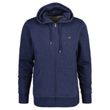 GANT Herren Sweatjacke - REGULAR SHIELD FULL ZIP HOODIE, Kapuze, Baumwoll-Mix