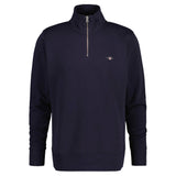 GANT Men's Sweatshirt - REGULAR SHIELD HALF ZIP SWEAT, zip collar, logo