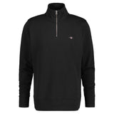 GANT Men's Sweatshirt - REGULAR SHIELD HALF ZIP SWEAT, zip collar, logo