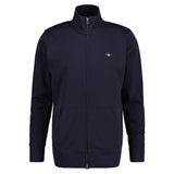 GANT Herren Sweatjacke - REGULAR SHIELD FULL ZIP SWEAT, Reißverschluss, Stehkragen