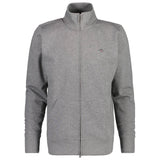 GANT Herren Sweatjacke - REGULAR SHIELD FULL ZIP SWEAT, Reißverschluss, Stehkragen