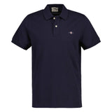 GANT Herren Poloshirt - REGULAR SHIELD, Kurzarm, Knopfleiste, Pique, Stickerei