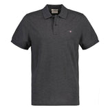 GANT Herren Poloshirt - REGULAR SHIELD, Kurzarm, Knopfleiste, Pique, Stickerei