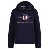 GANT Damen Sweatshirt - REGULAR ARCHIVE SHIELD HOODIE, Kapuzen-Pullover, Logo