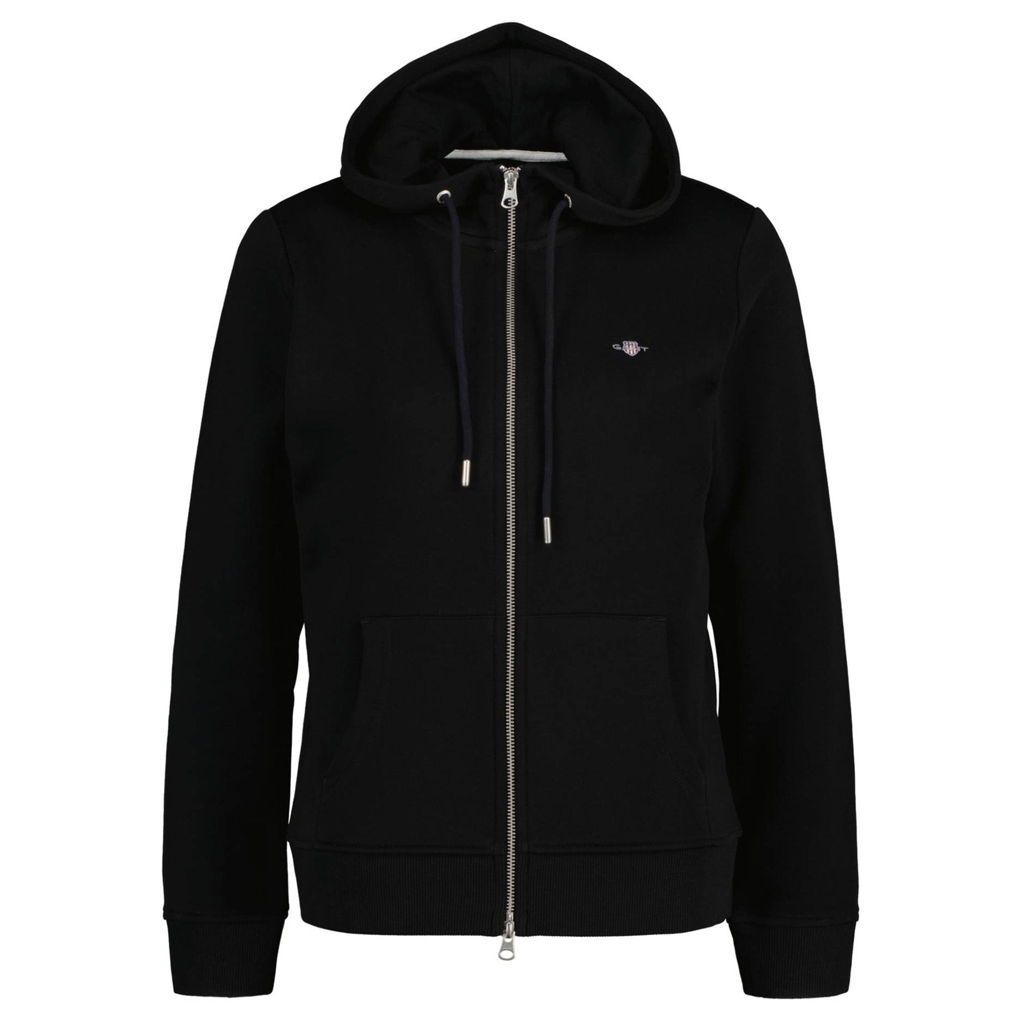 GANT Damen Sweatjacke - REGULAR SHIELD ZIP HOODIE, Kapuzen-Jacke, Logo