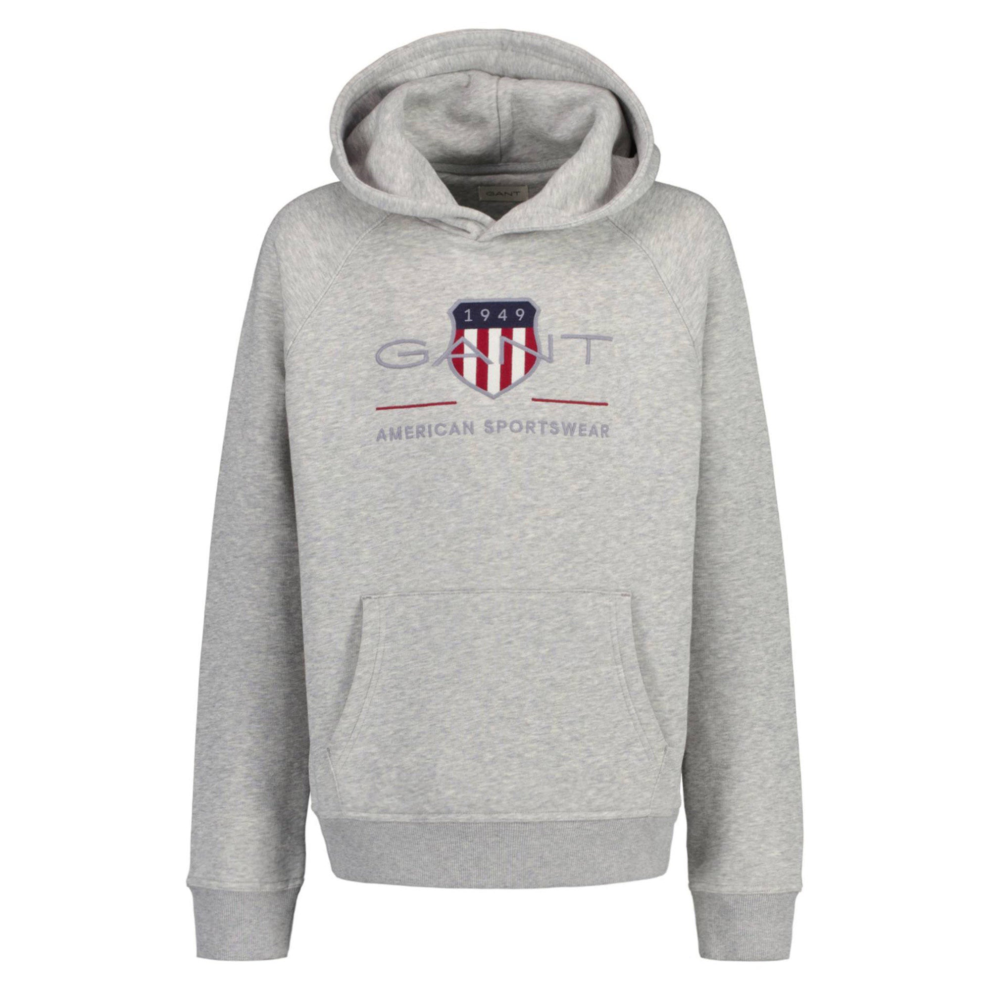 GANT Kids Sweatshirt - ARCHIVE SHIELD HOODIE, hooded sweatshirt, logo, uni