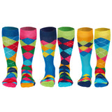 United Oddsocks Herren Socken, 6 Socken Pack - Strumpf, Mottomotive